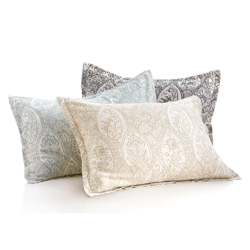 thick cotton bed set-Modern Living Sienna Paisley Sham Pillowcase