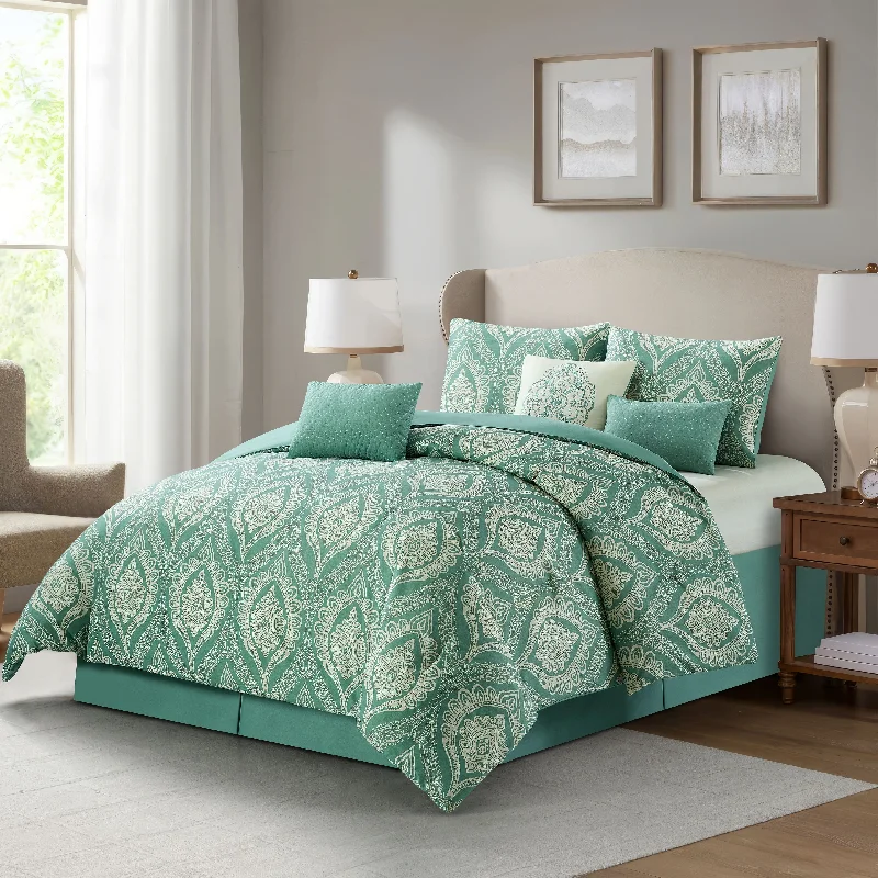 hypoallergenic wool duvet-Neriah 7 Piece Comforter Set