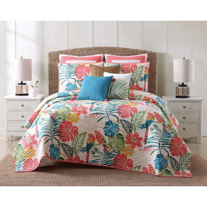 handwoven silk throw-Oceanfront Resort Coco Paradise Cotton Quilt Set