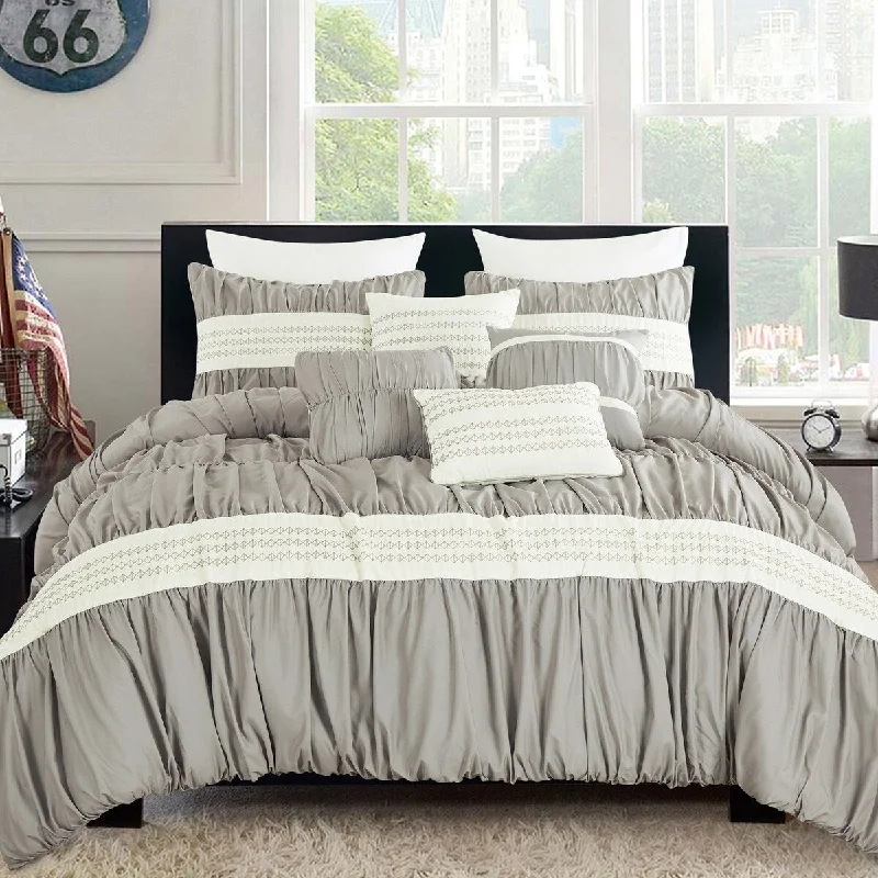 thick jersey blanket-Porch & Den Lokina 7 Piece Comforter Set