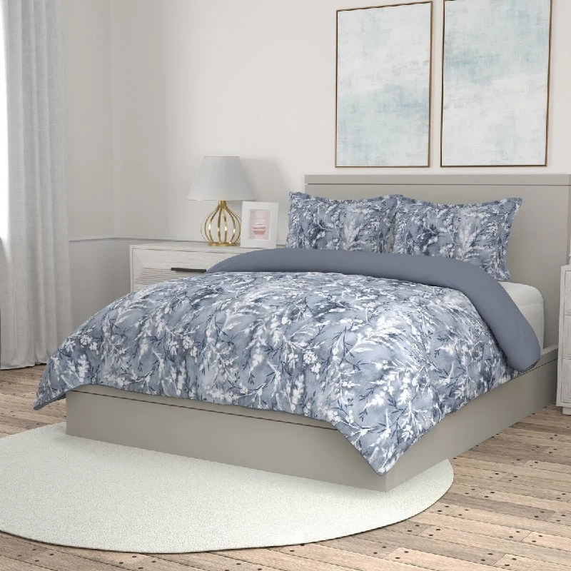 minimalist gray pillowcase-Portico Albany Floral 3 Piece Comforter Set