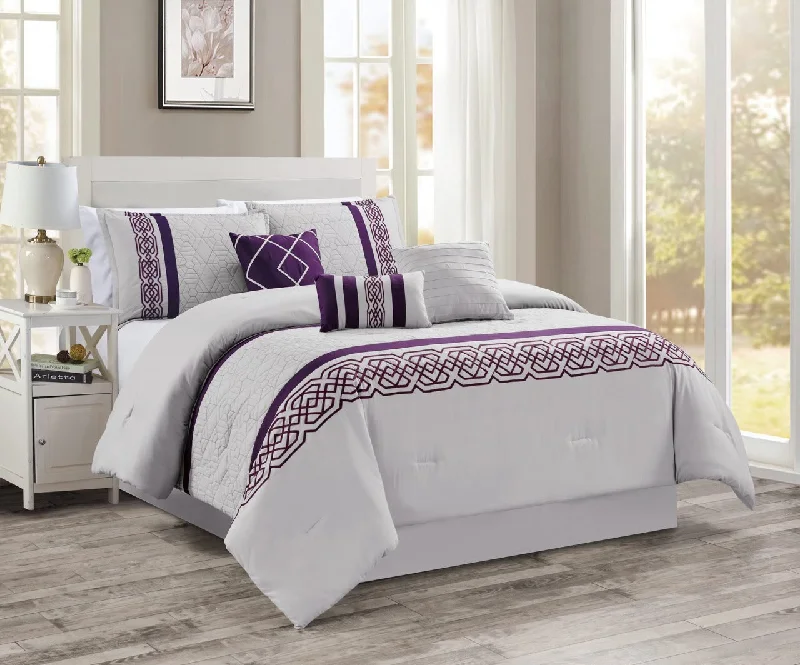 colorful floral sheets-Selena 7-piece Comforter set