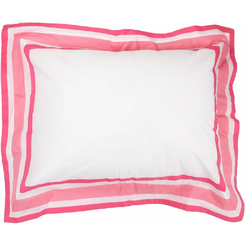 soft linen quilt-Simplicity Hot Pink Standard Pillow Sham