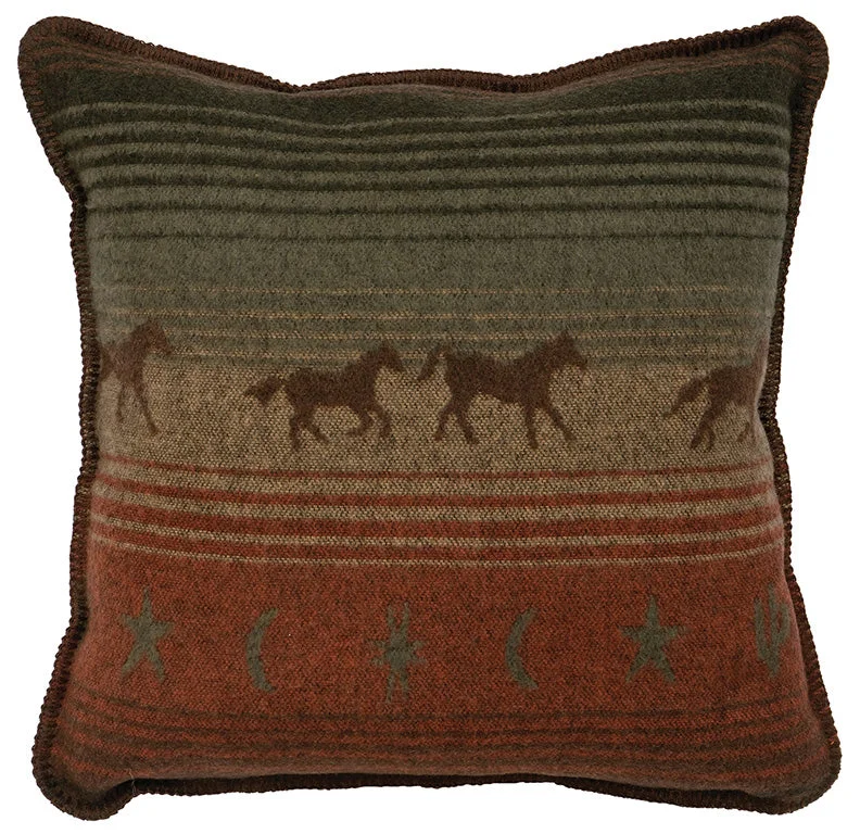 lightweight silk pillow-Wooded River Mustang Canyon II Pillow