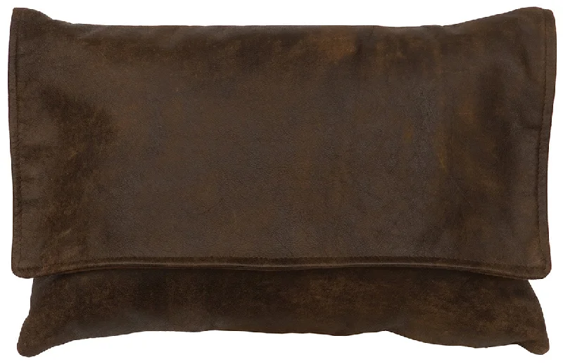 organic sateen bed sheets-Wooded River Leather Accent Pillow