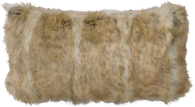 breathable silk sheets-Wooded River Canadian Stone Fox Fur - Pillow