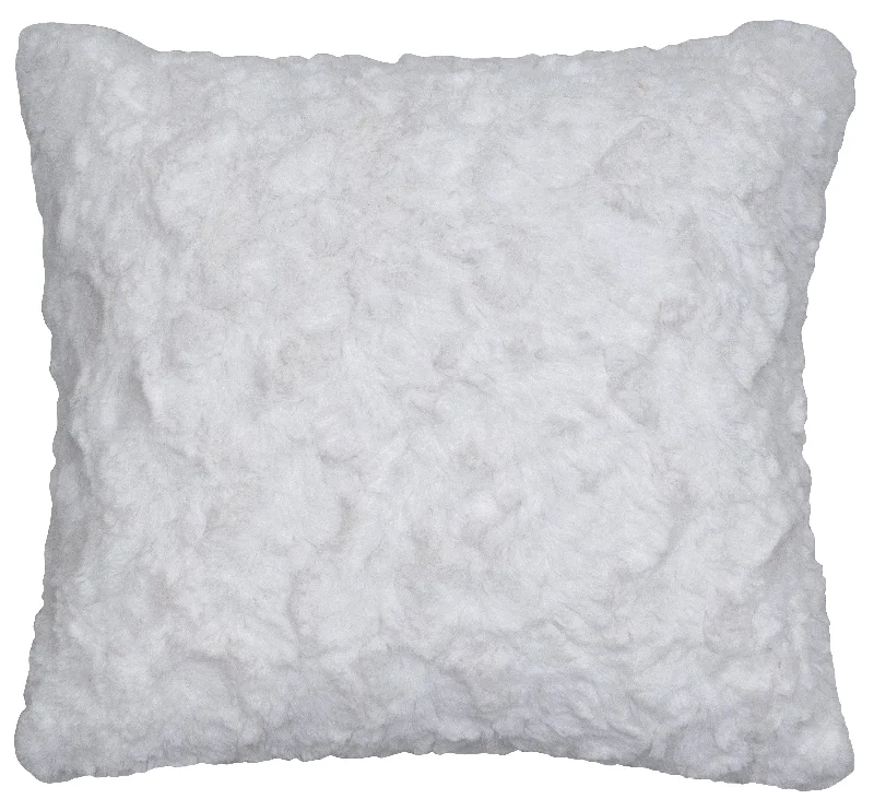 cozy satin comforter-Wooded River Bella Cream Pillow 18 x 18