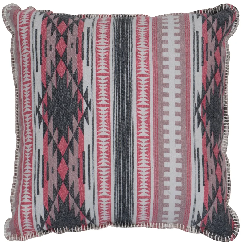 breathable cotton throw-Wooded River Flannel Casablanca Pillow 20 x 20