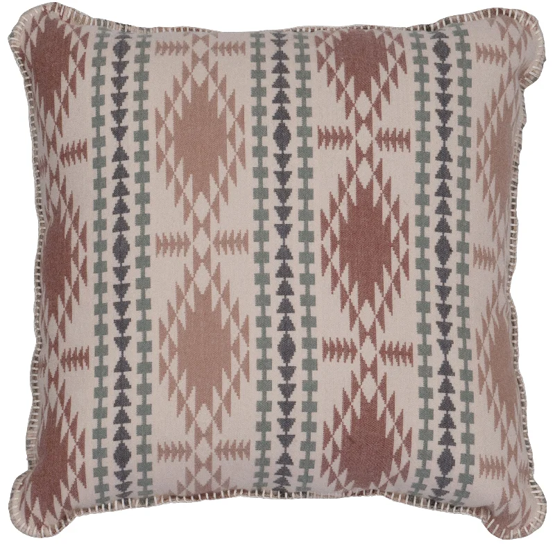 modern geometric pillow-Wooded River Flannel Citrine Pillow 20 x 20