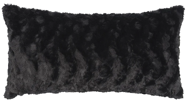 organic bamboo blanket-Wooded River Obsidian Pillow