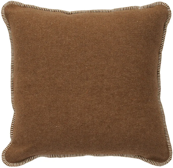 lightweight cotton duvet-Wooded River Solid Camel Accent Pillow