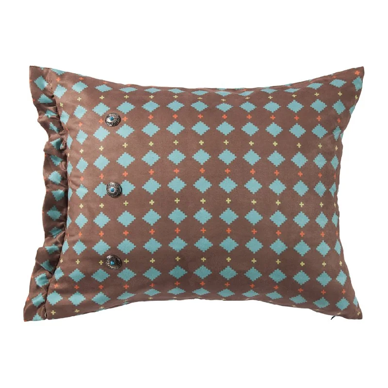 modern geometric blanket-Diamond Pattern Accent Pillow