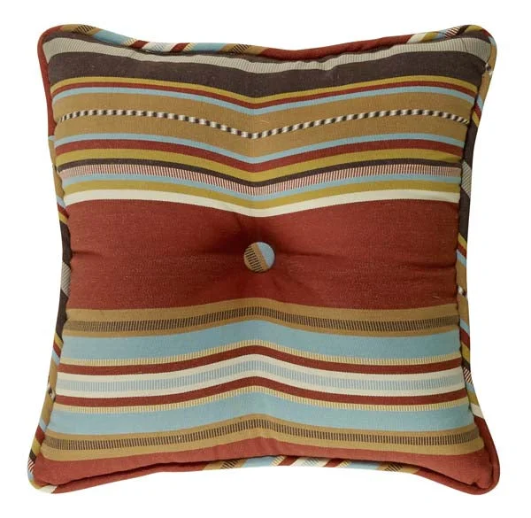 breathable bamboo quilt-Calhoun Stripe Tufted Pillow