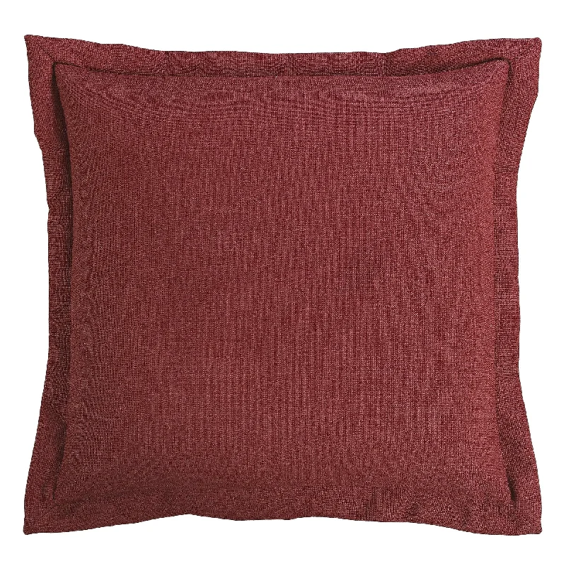 colorful geometric sheets-Red Euro Pillow