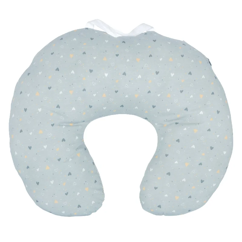 colorful polka dot pillowcase-Bamboo nursing pillow - Hearts