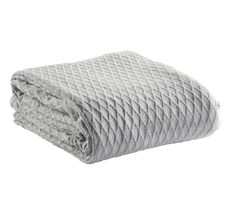 cozy wool pillow-Gosford Blanket Range Silver