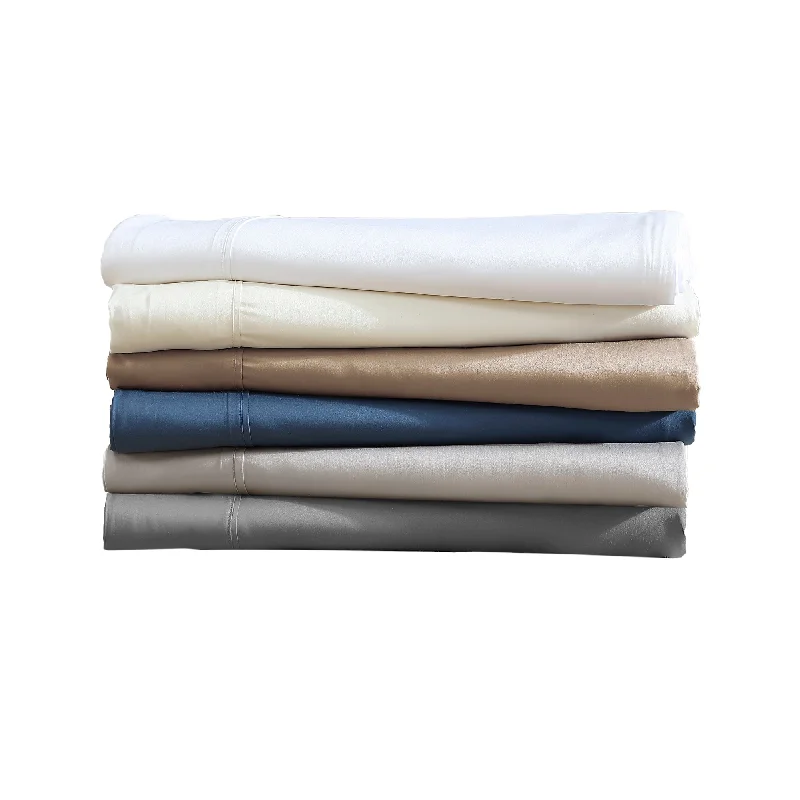 plush jersey pillow-Brielle Home Viscose from Bamboo Sateen Pillowcase Set