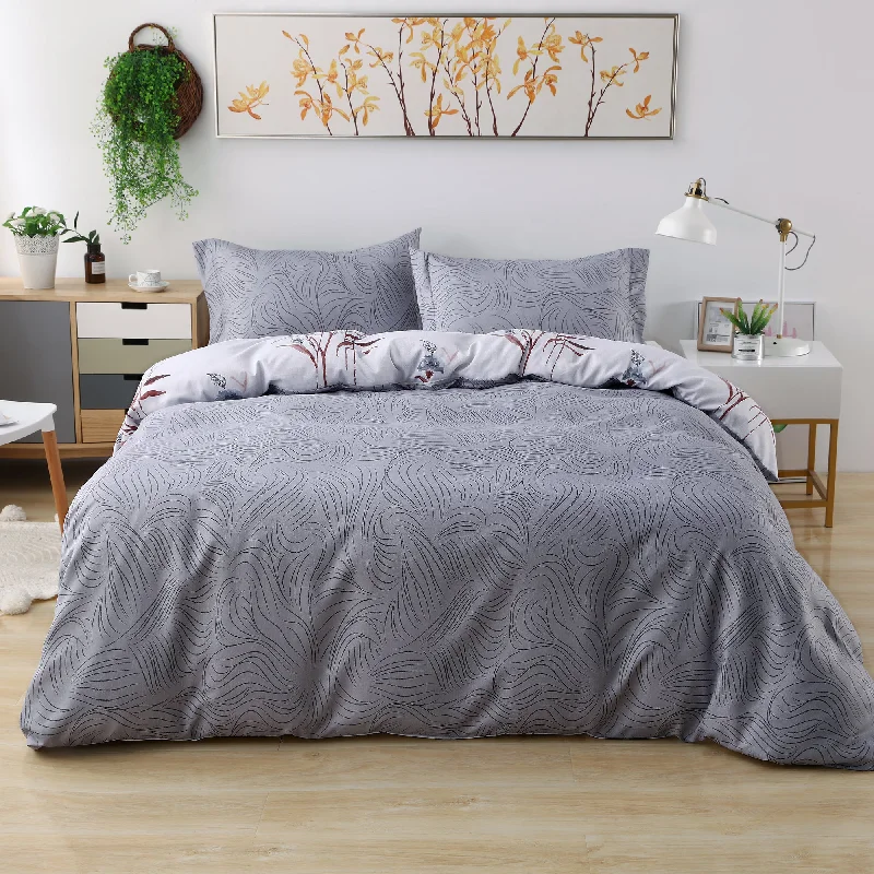 hypoallergenic satin throw-Candid Bedding Utlra Soft 3 Piece Reversible Duvet Cover Set with 2 Pillow Shams