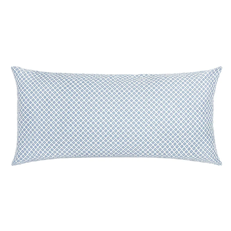 plush linen pillowcase-French Blue Diamonds Throw Pillow