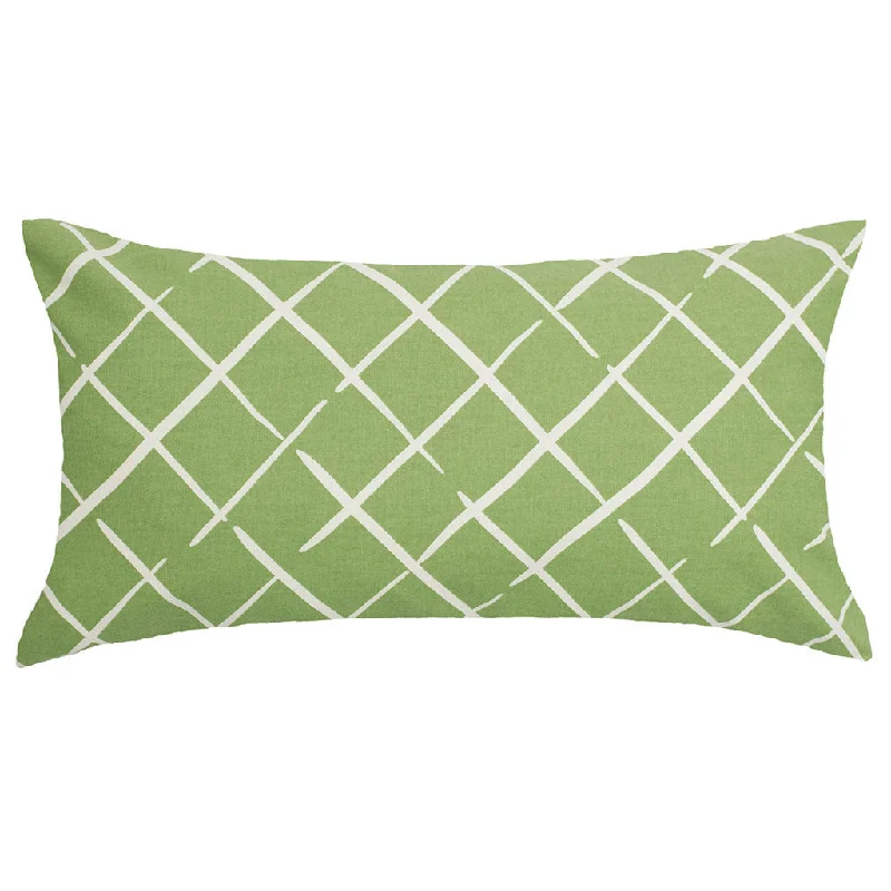 soft flannel duvet cover-Green Diamonds Throw Pillow