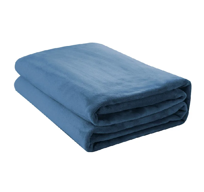 cooling cotton blanket-Super Soft Blanket Range Denim