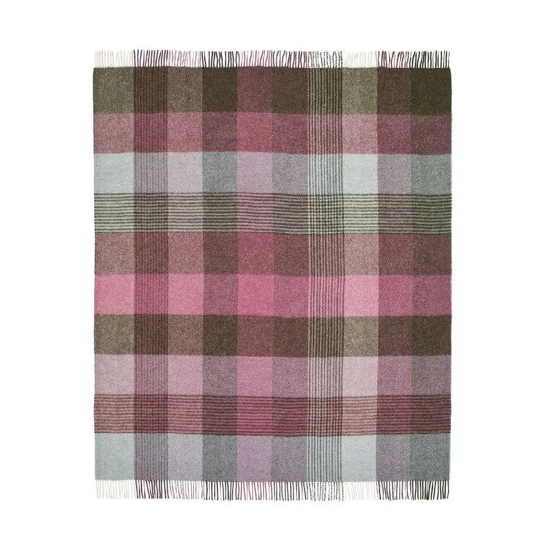 lightweight bamboo throw-Lindley Heather, Shetland Pure New Wool Throw Blanket