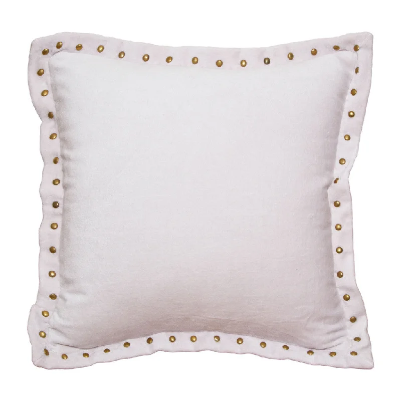 modern checkered sheets-Pale Pink Studded Pillow