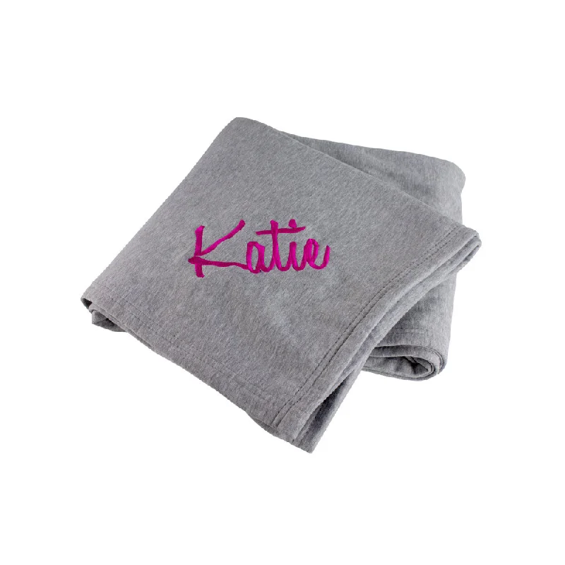 thick linen bedspread-Personalized Sweatshirt Blanket