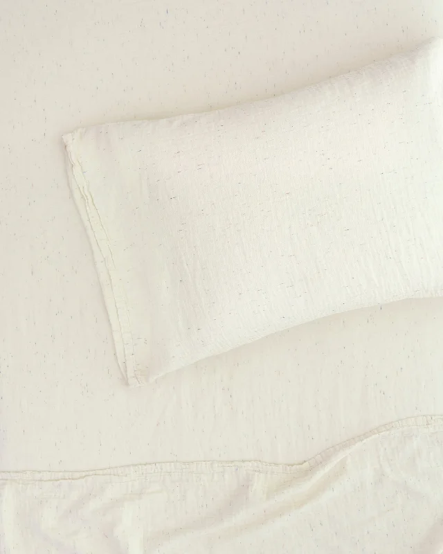 breathable silk bed set-speckle pillowcase / 2-layer gauze