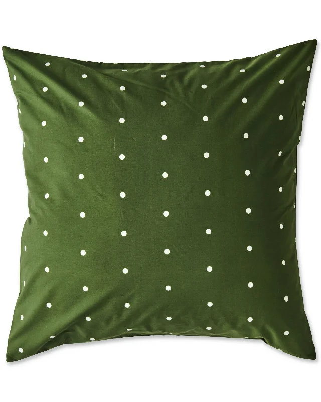 handwoven cotton comforter-Polkadot Cactus Organic Cotton European Pillowcases