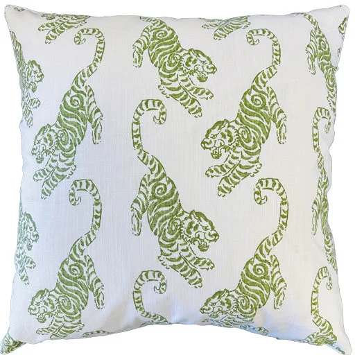 lightweight bamboo throw-Roaring Green Pillow - 22"