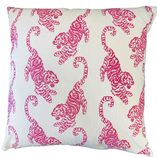 minimalist beige blanket-Roaring Pink Pillow - 22"