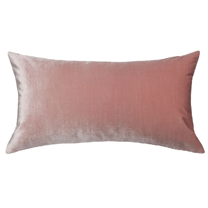 breathable jersey comforter-Rose Pink Velvet Throw Pillow