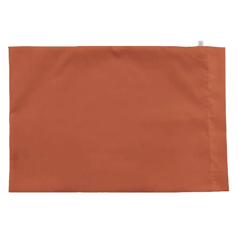 silky linen comforter-Small pillowcase - rust