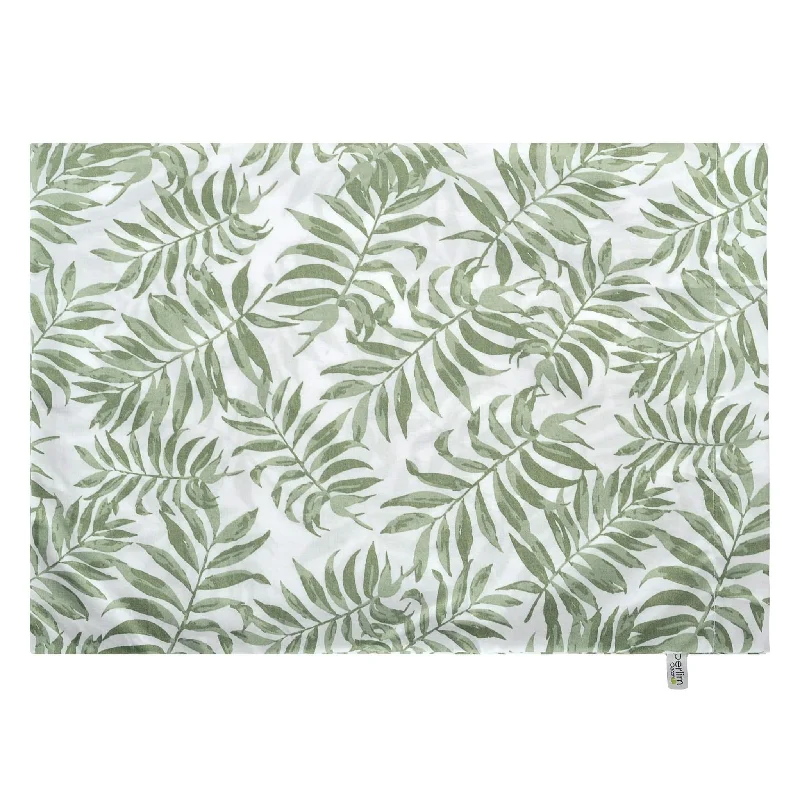 modern striped bedspread-Small pillowcase - Tropical green