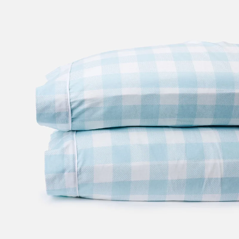 minimalist gray pillowcase-Statement Gingham Pillowcase Sets