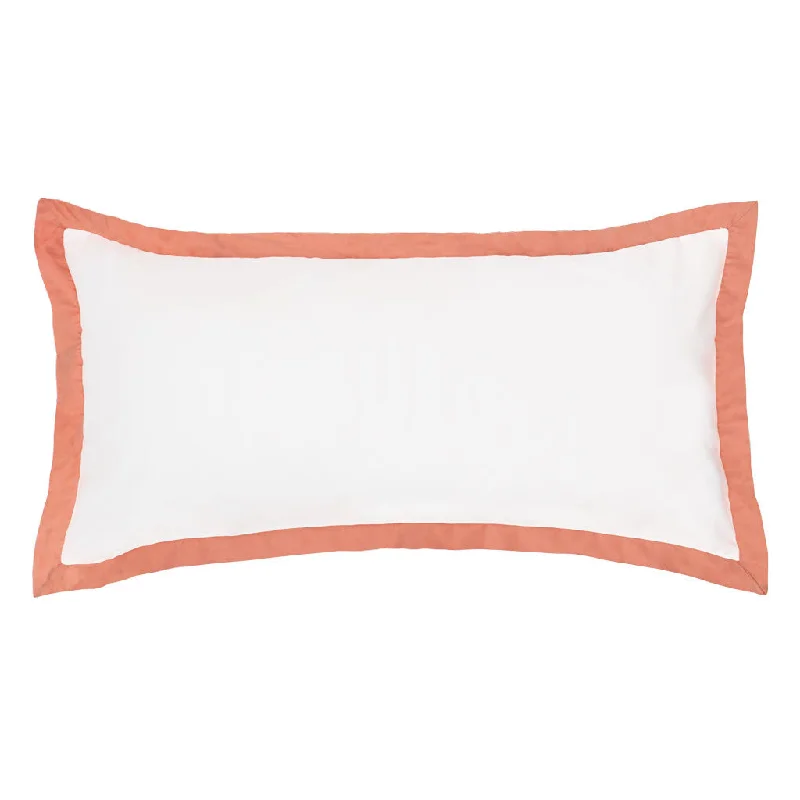 organic flannel comforter-The Linden Apricot Throw Pillow