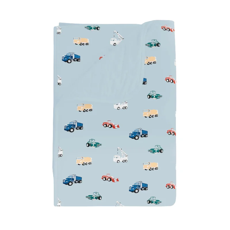 breathable jersey comforter-Toddler Blanket in Construction 1.0