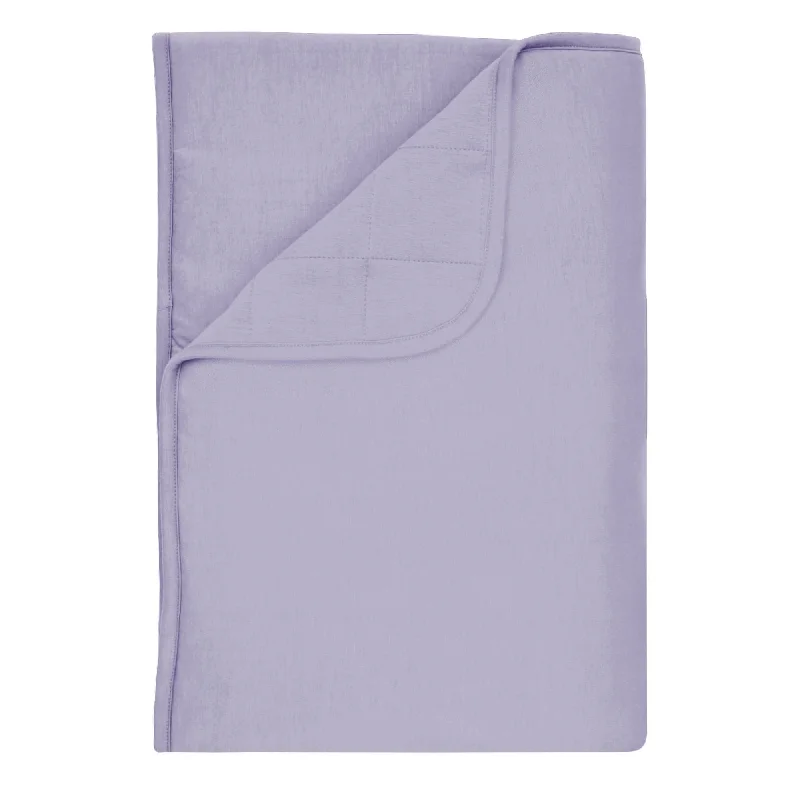 organic jersey throw-Toddler Blanket in Taro 2.5