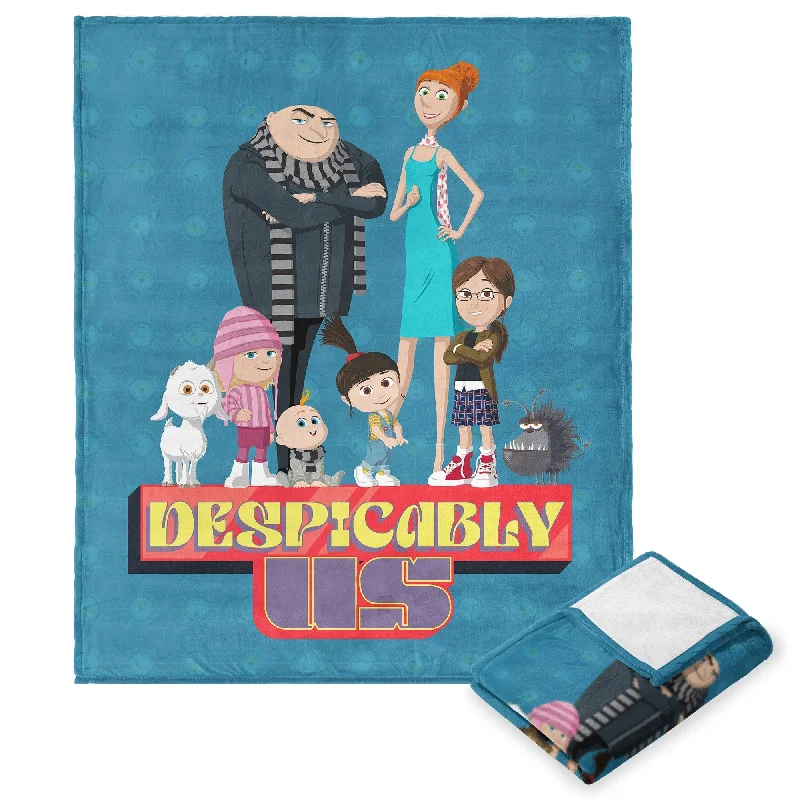 breathable silk bedspread-Universal Despicable Me 4 Cloud Throw Blanket