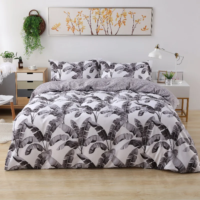 lightweight cotton quilt-Utlra Soft 5 Piece Reversible Duvet Cover Set with 4 Pillow Shams