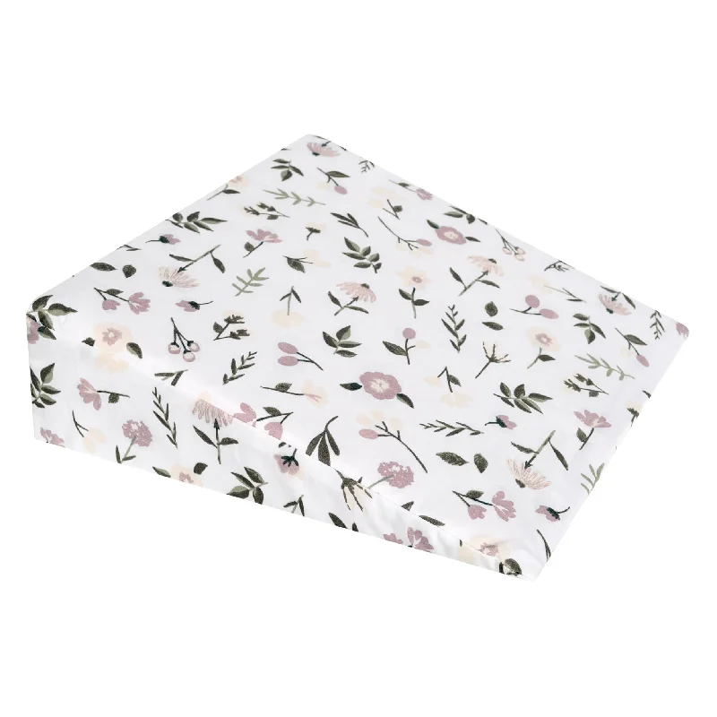 thick microfiber quilt-Wedge pillow - floral