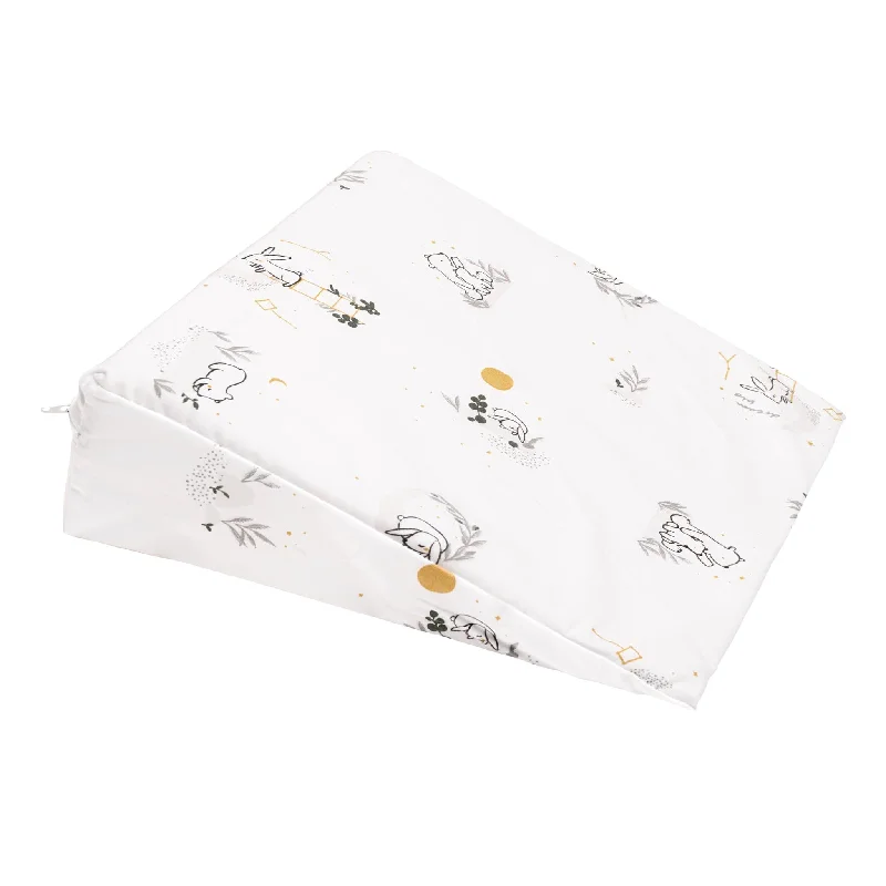 organic percale blanket-Wedge pillow - Moonlight