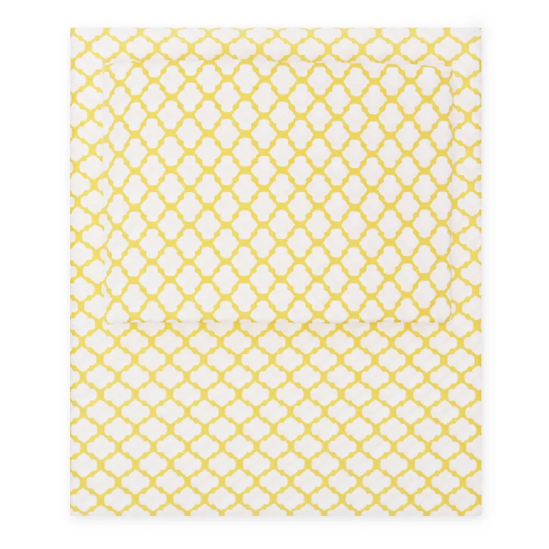 modern floral pillowcase-Yellow Cloud Sheet Set  (Fitted, Flat, & Pillow Cases)