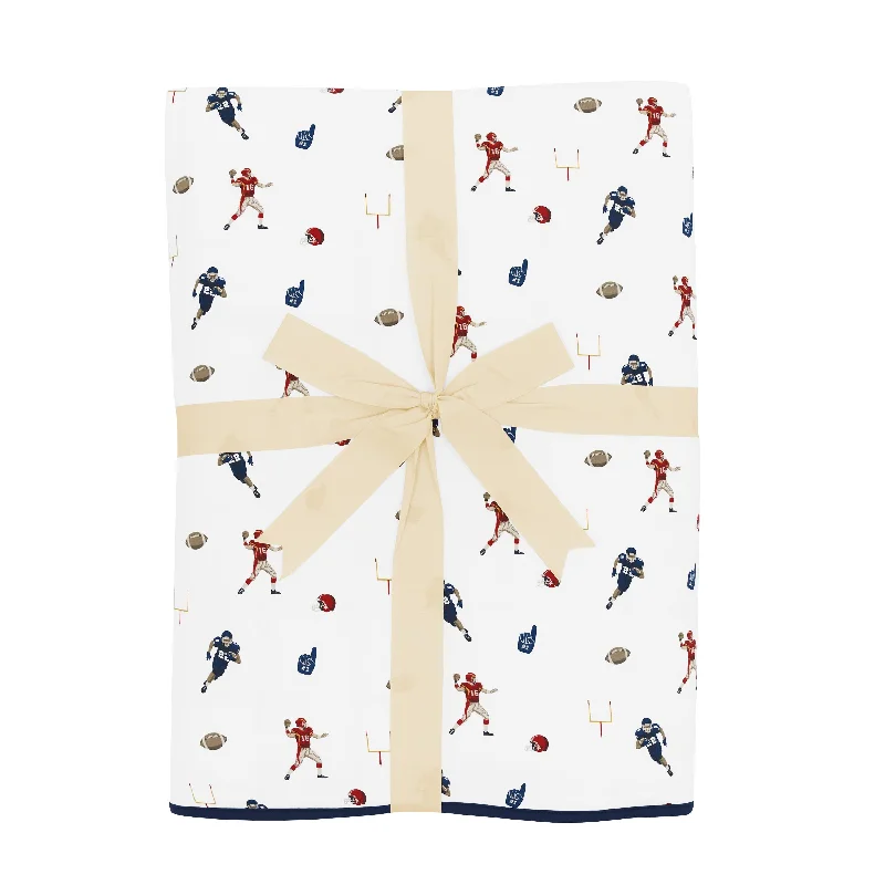 hypoallergenic bamboo throw-Youth Blanket in Football 2.5