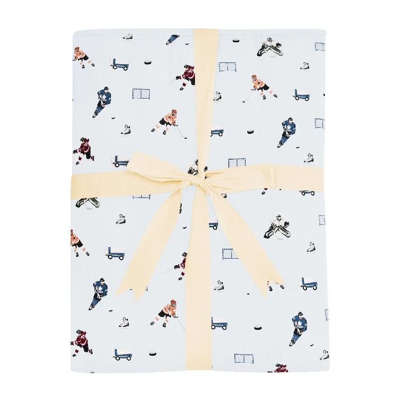 organic wool comforter-Youth Blanket in Hockey 2.5