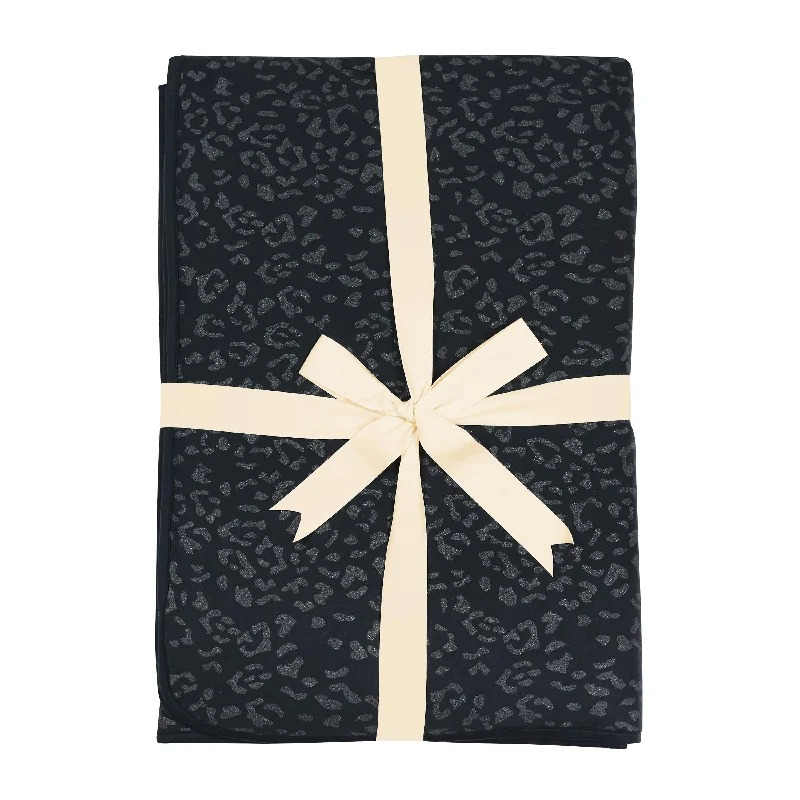 luxury velvet sheets-Youth Blanket in Midnight Leopard 2.5