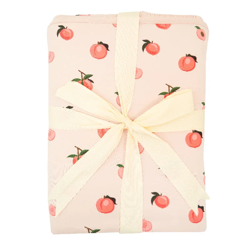 plush microfiber quilt-Youth Blanket in Peach 1.0