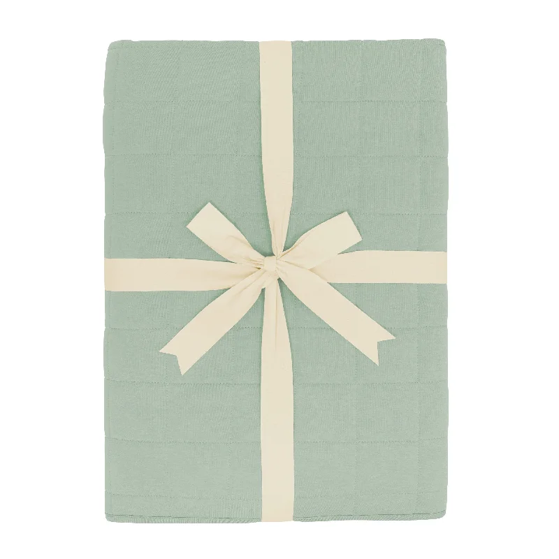 colorful polka dot sheets-Youth Blanket in Thyme 2.5